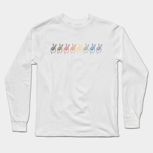 Subtle Pride Lgbt Pride Peace LGBTQ gift Long Sleeve T-Shirt